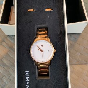 Rose gold MVMT woman’s watch